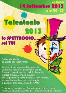 Volantino Talentonio 2013