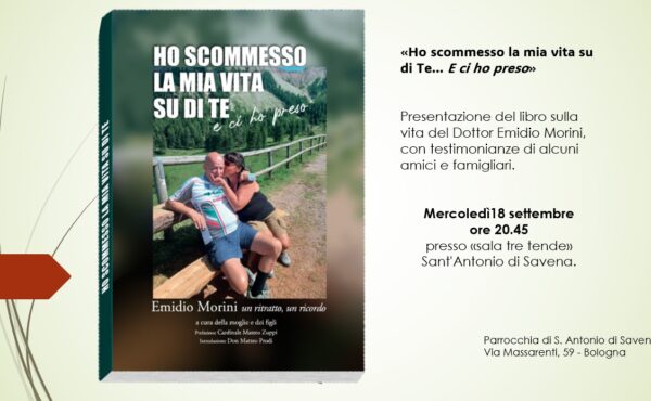 Presentazione del libro HO SCOMMESSO LA MIA VITA SU DI TE