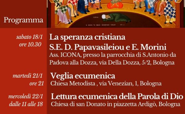 SETTIMANA DI PREGHIERA PER LUNITA’ DEI CRISTIANI