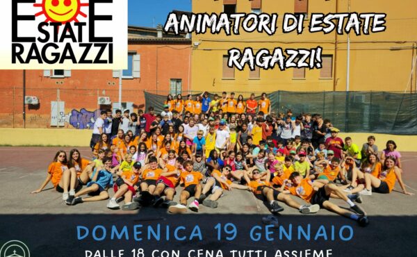 INIZIA LA FORMAZIONE ANIMATORI DI ESTATE RAGAZZI